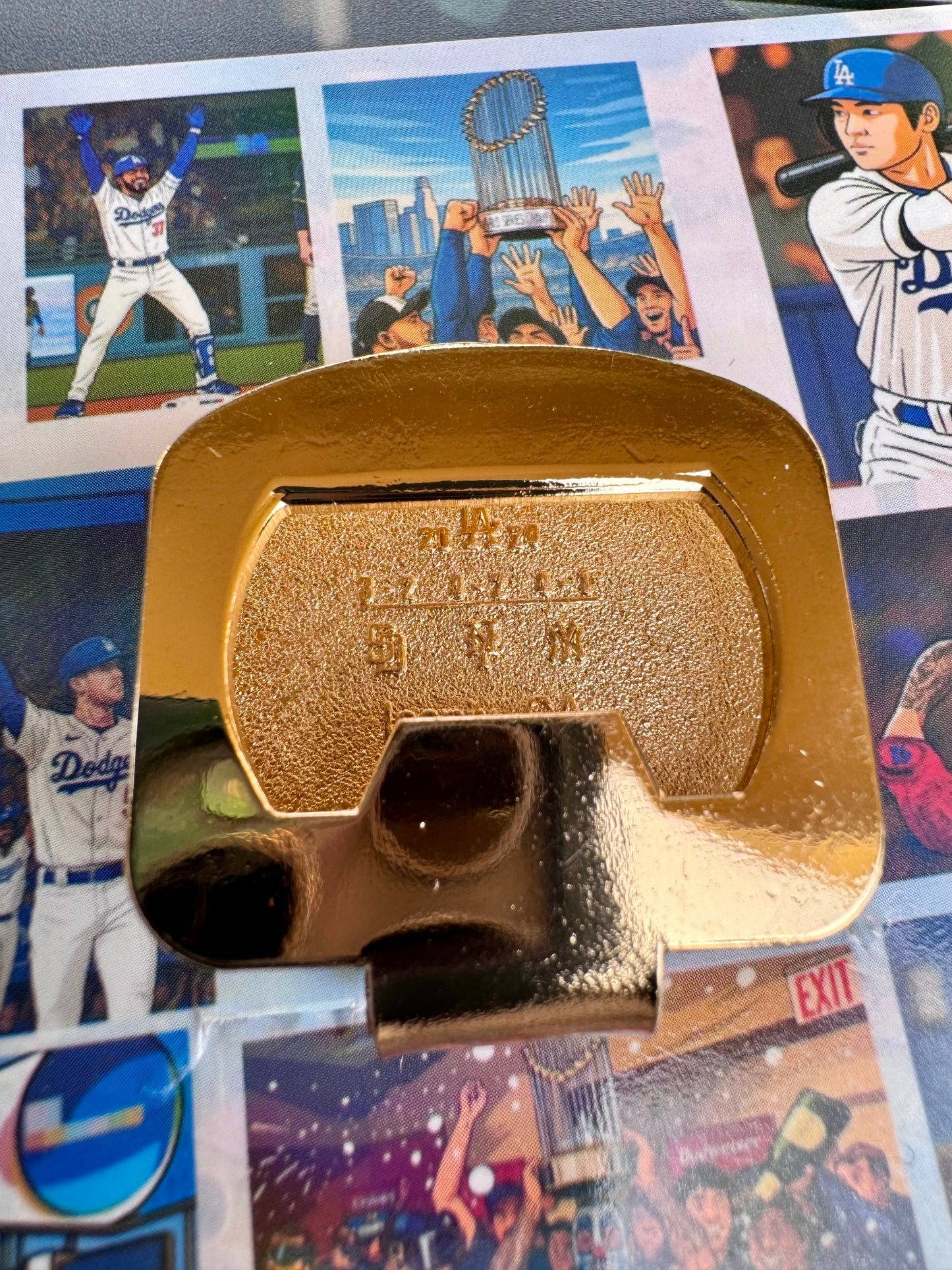 L.A. World Series Ring Hat Clip & Bottle Opener