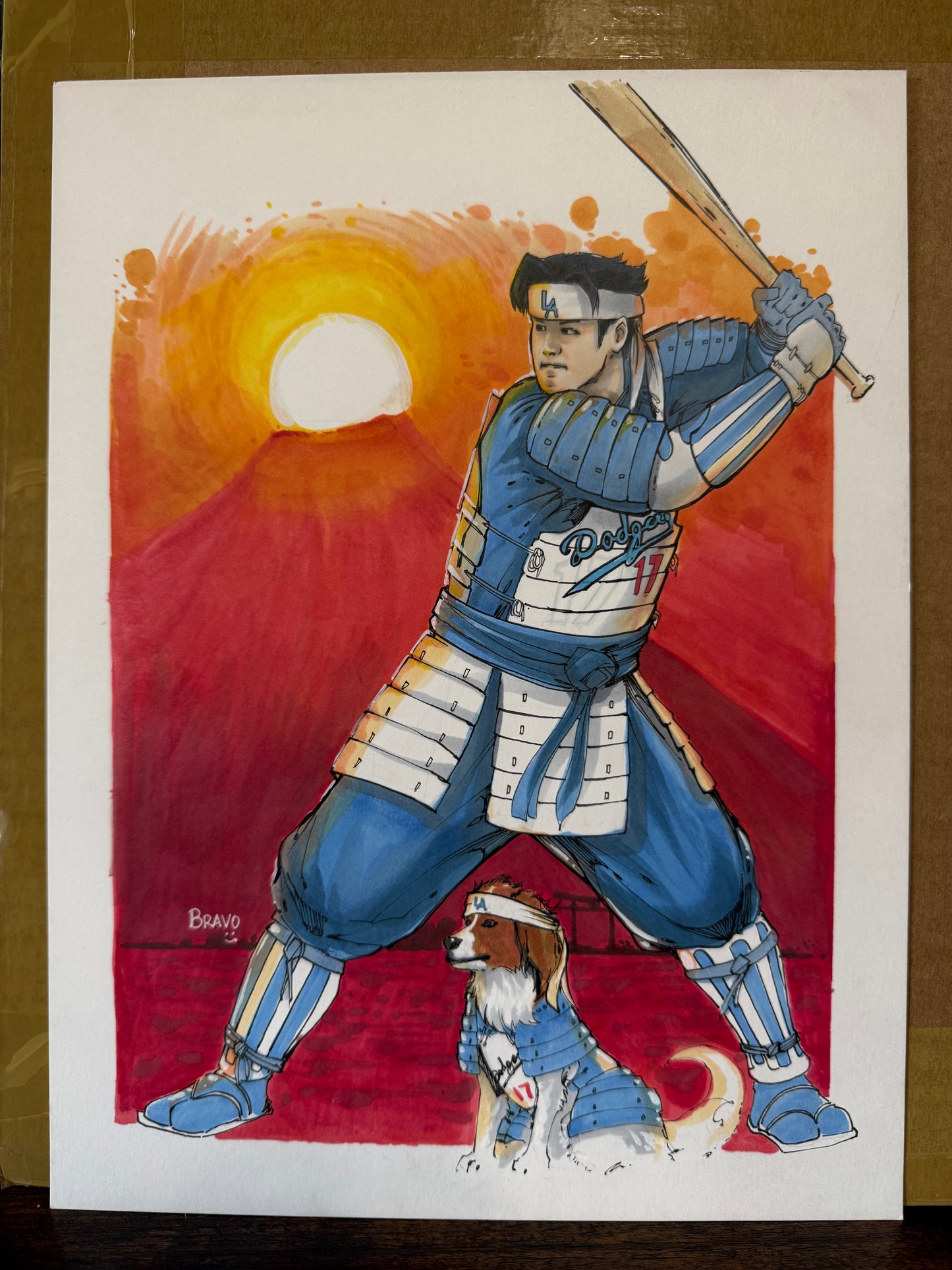 Samurai Shohei - 1 of 1 Custom Commission Art Piece