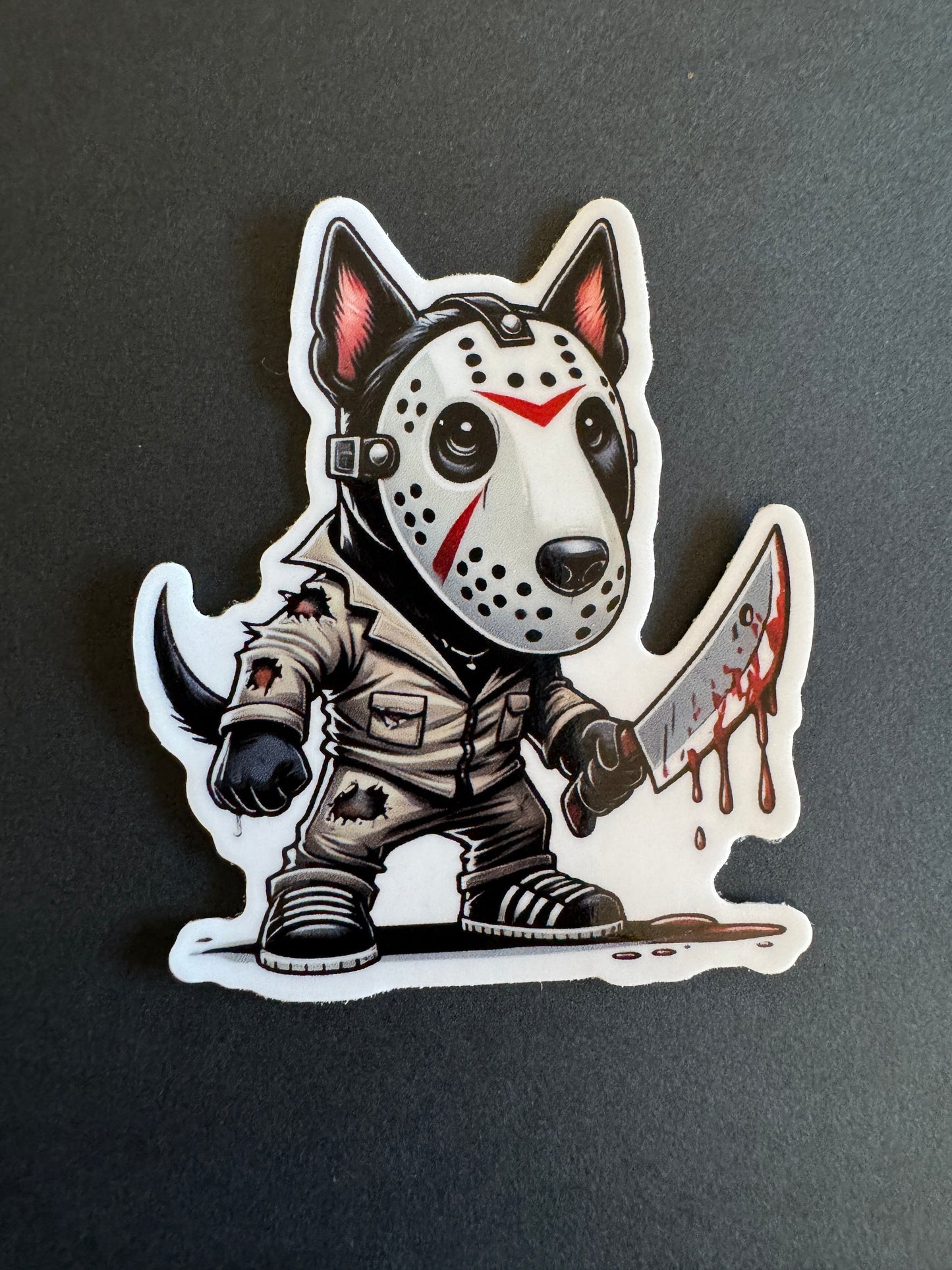 Hockey Masked...Bull Terrier - Sticker