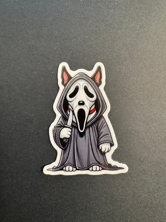 Ghostfaced Terrier - Sticker